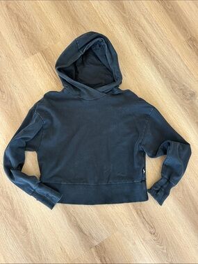 JoyLab Black Cropped Hooded Sweatshirt